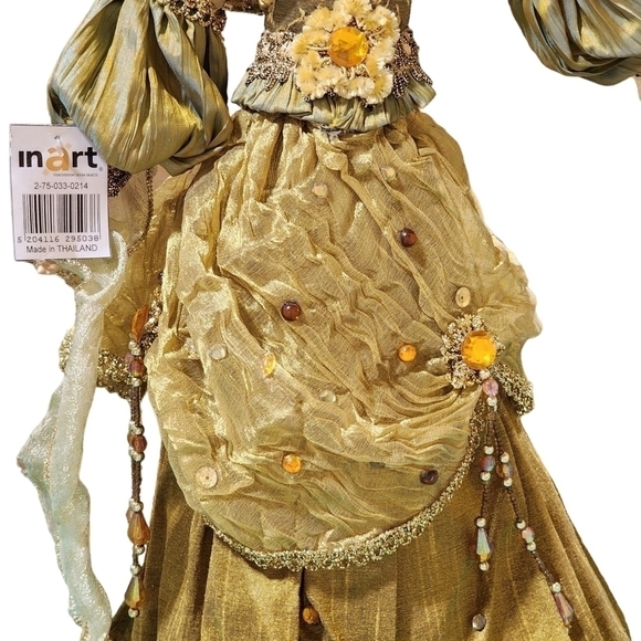 Vtg InArt Large Angel whimsical decor tree topper Thailand - Picture 13 of 14